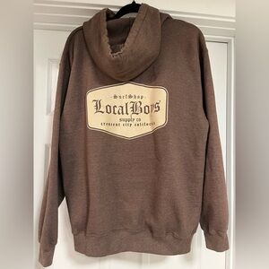 Brown Hoodie with Drawstring